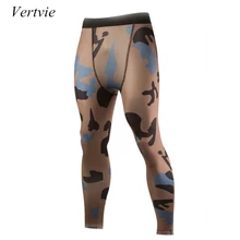 Vertvie, мужские колготки для бега, бодибоулинг, мужские компрессионные штаны, для спортзала, фитнеса, леггинсы, камуфляжные, спортивные, плотные, эластичные брюки