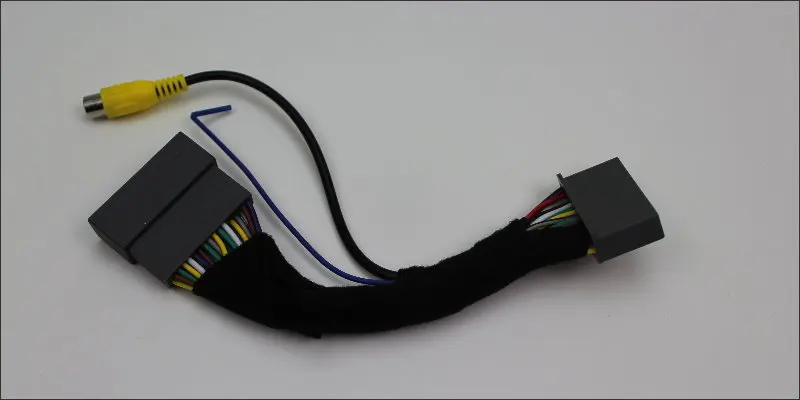 Liislee Adapter Wire Rear View Camera For Honda For CRV For CR-V 2012~2016 Car Connector Cable Original Video Input Switch RCA 8