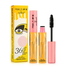 Водостойкая Подкручивающая Удлиняющая Тушь для ресниц, тушь для ресниц с длинным 4d шелковым волокном, Черная тушь для ресниц-Косметика с длинным эффектом, макияж для глаз