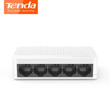 Tenda S105 Ethernet коммутатор 5 портов s мини настольный сетевой коммутатор 10 м/100 м RJ45 порт полный дуплексный LAN концентратор Plug and Play Простая настройка