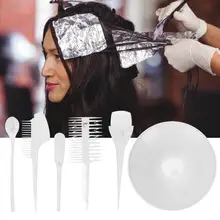 6 шт. в наборе Профессиональный инструмент для окрашивания волос подчеркивает расческу щетка Dyestuff набор для смешивания