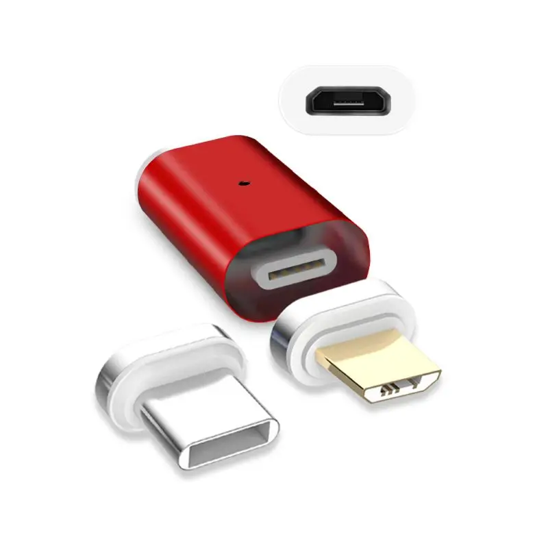 Магнитный Micro USB Женский Тип C+ Micro USB Мужской адаптер для передачи данных и зарядки для samsung huawei Xiaomi htc Android Smart P
