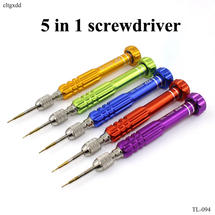 

5 in 1 multi-function Repair Open Tools Kit Screwdrivers For iPhone Samsung Galaxy DIY Mobile Phone Accessories Random Color