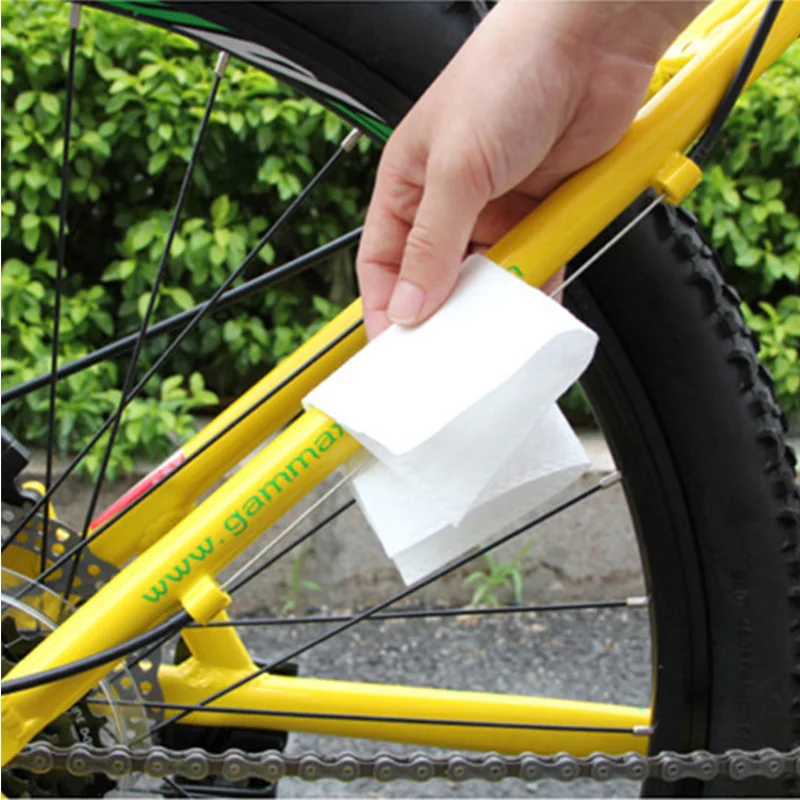 Cheap CYLION Bike Cleaner Tissue / Floss Line Cleaning Kit For Bike Portable Bicycle Cleaning Tools For Chain Flyweeel Bicycle Cleaner 2