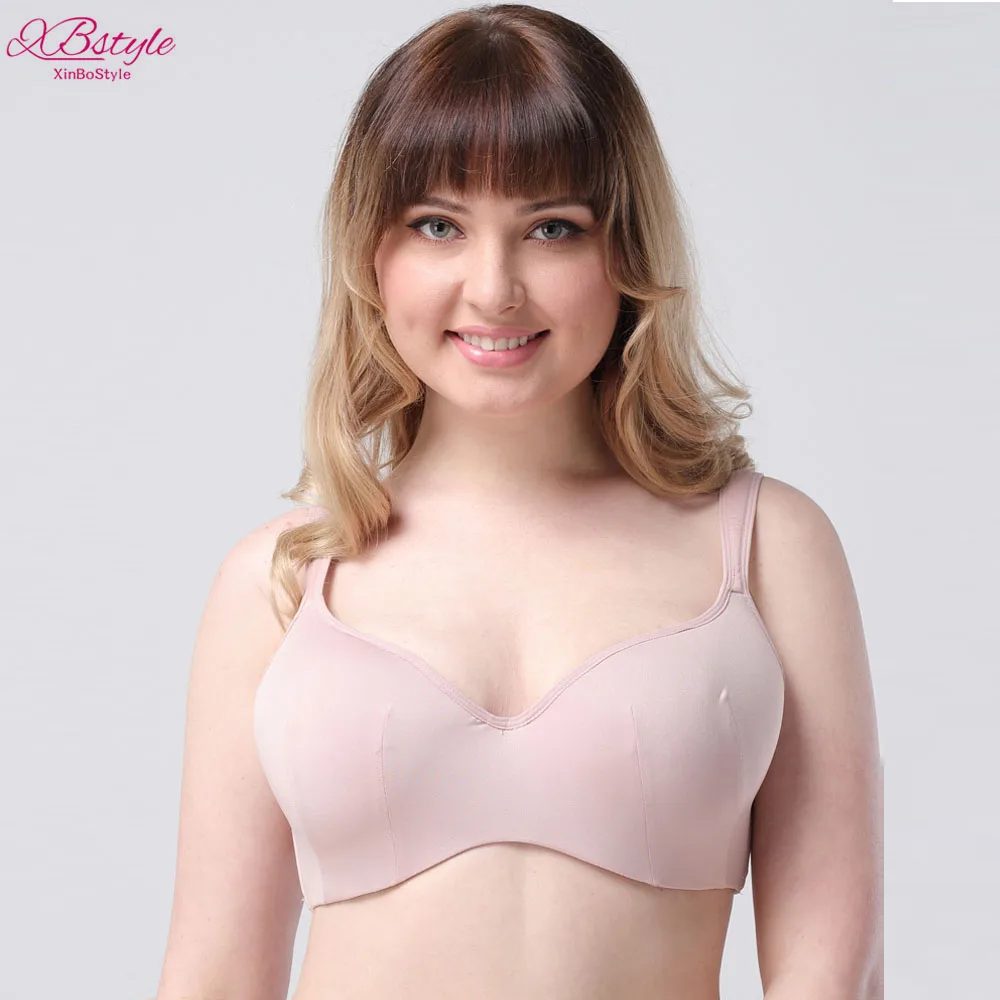 

Xinbostyle Women Full Cup Bra Solid Underwire Unlined Back Support Bra Push Up Bras Bralette Underwear Brassiere C D E Cup