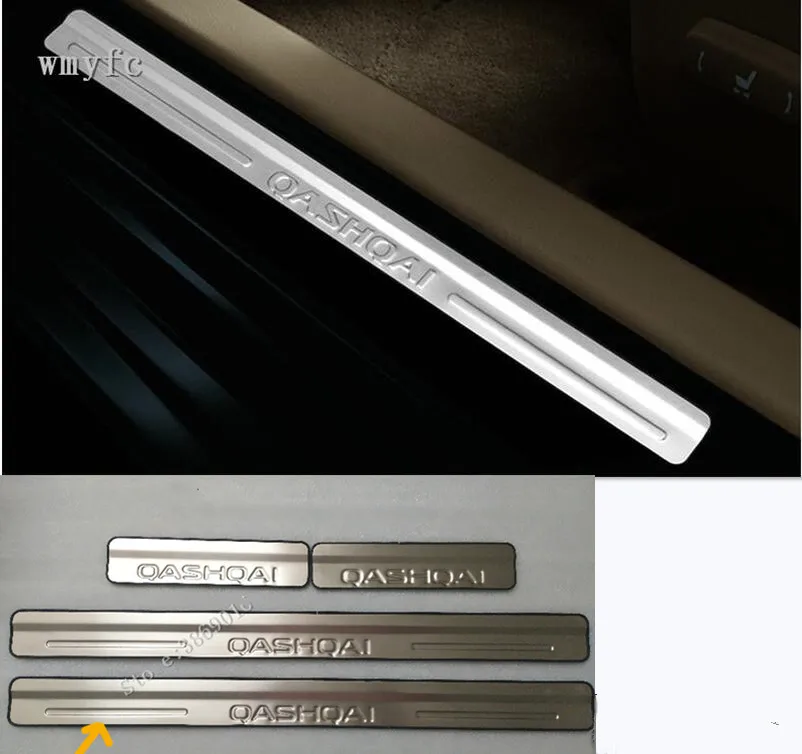 

for Nissan Qashqai J10 2007 2008 - 2013 High Quality Stainless steel Welcome Pedal Scuff Plate Door Sill Cover Car accessorie