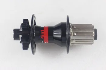 

4IN1 Novatec D882SB 135mm M12 thru MTB AM DH FR disc rear hub Cr-Mo axle 9s 10s XX1 11v steel freehub body 12mm DownHill bike