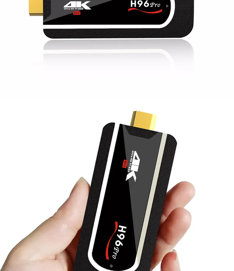 ТВ-приставка Восьмиядерный Amlogic S912 Smart Mini tv box Stick DDR3 2GB rom 16GB 2,4G Wifi HD2.0 BT4.1 Android 7,1 H96