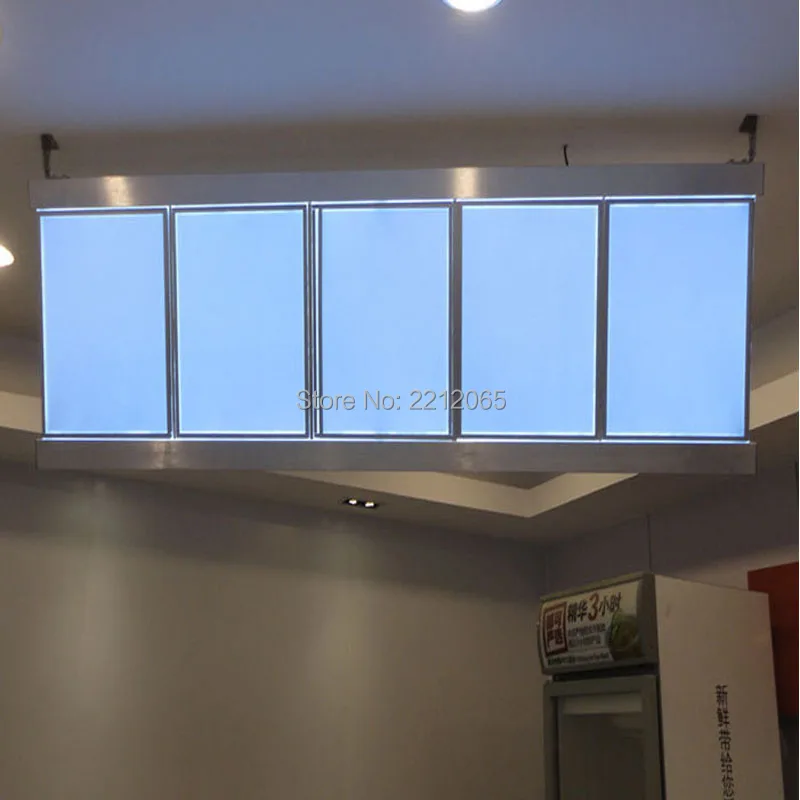 (5 графика/колонка) светодиодное меню для ресторана световая коробка отель Led Меню