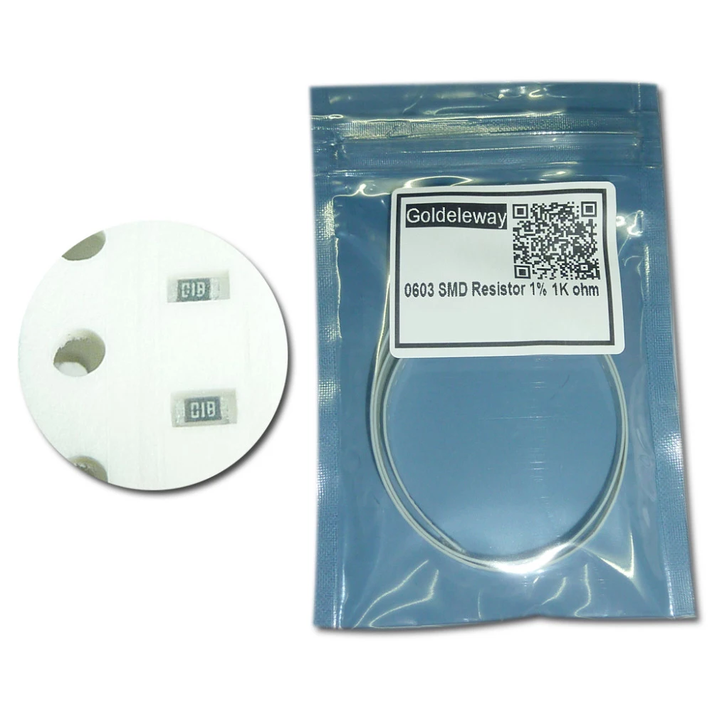 1000pcs/lot 0603 Chip Fixed Resistor SMD Resistor 1 1K ohmin