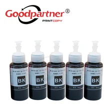 5 шт. 672 черный пополнения чернил для Epson L101 L201 L211 L301 L303 L310 L313 L350 L351 L353 L358 L360 L365 L380 L383 L385 L455 L485