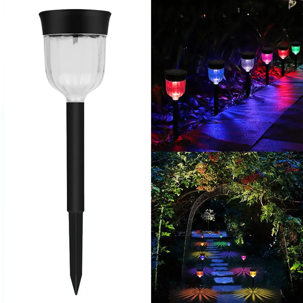 

6Pcs Color Changing Solar Power LED Light Garden Yard Landscape Ground Lamp