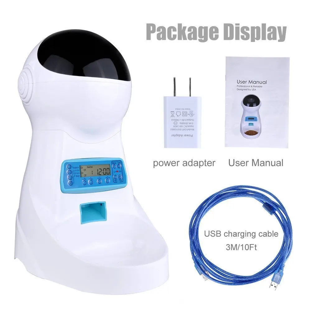 Nicrew-Pet-U-3L-Automatic-Pet-Food-Feeder-With-Voice-Recording-LCD-Screen-Bowl-For-Medium (1)