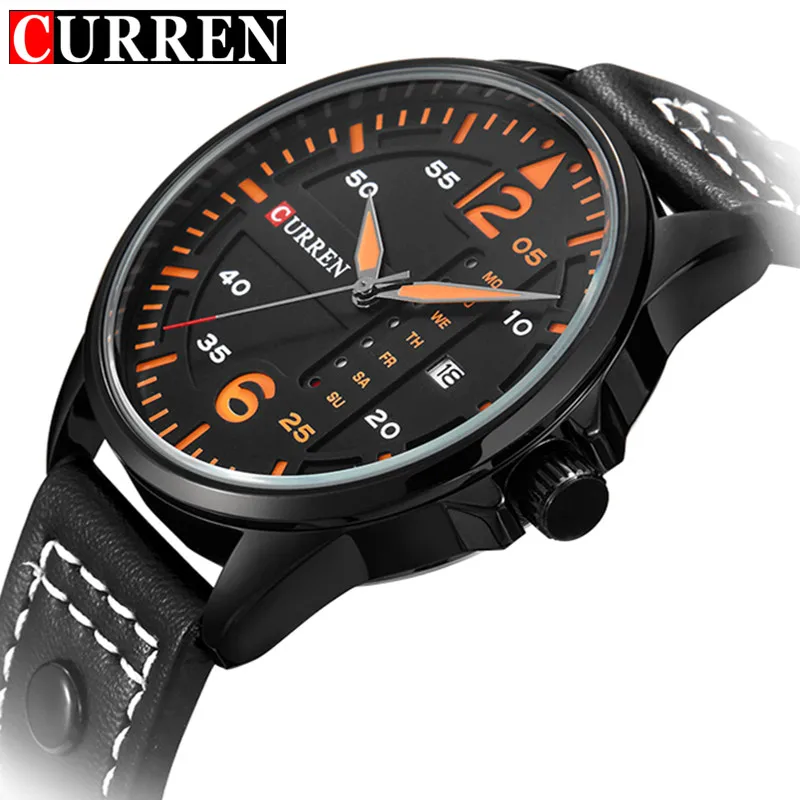 

Curren Watches Men Multi-function Sports Military Watch Quartz Analog Quartz Watch Relogio Male Clock Montre Reloj Hombre 8224
