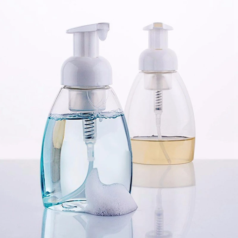 300ml Plastic Clear Bathroom Hotel Liquid Soap Foam Dispenser Hand Pump