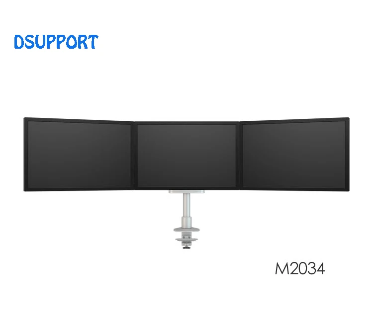 Desktop Triple Monitor Holder Support Aluminum