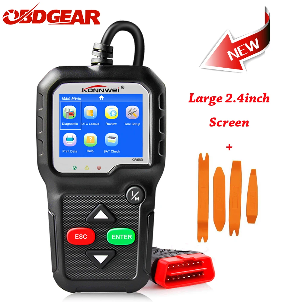 Оригинальный Автомобильный диагностический инструмент OBD2 сканер OBD 2 EOBD