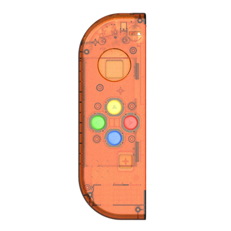 Фиолетовый, зеленый, красный корпус, сменная Крышка для kingd Switch Joy-Con Shell для NS Joy Cons, пластиковый чехол, аксессуары - Цвет: Orange left joy con