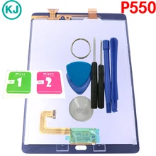 P550 Sentuh LCD Panel baru Untuk Samsung Galaxy Tab 9.7 Layar SM-P550 Sensor Kaca Layar Sentuh Digitizer Perakitan