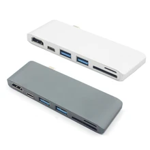 USB C 3,0 концентратор type-C до 4 к* 2 к HDMI зарядный кардридер адаптер для MacBook Pro