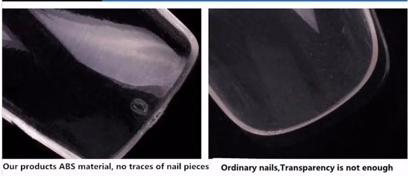 500 шт прозрачные полностью изогнутые накладные ногти полное покрытие французские поддельные ногти длинные искусственные ногти 50 шт бесплатно высокое качество