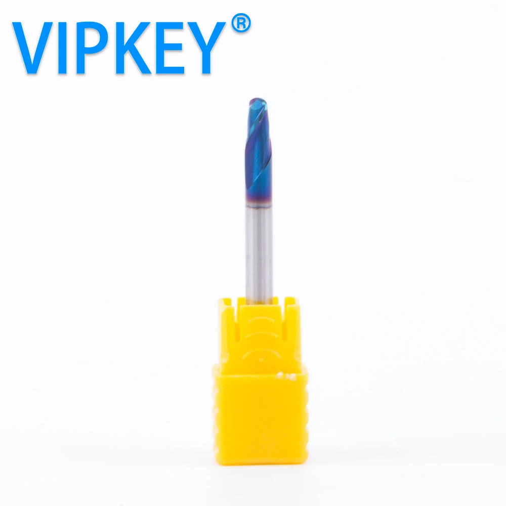 

R2*4D*50L*2F hard carbide ball end milling HRC65 vertical milling key cutter drill bit locksmith supplies