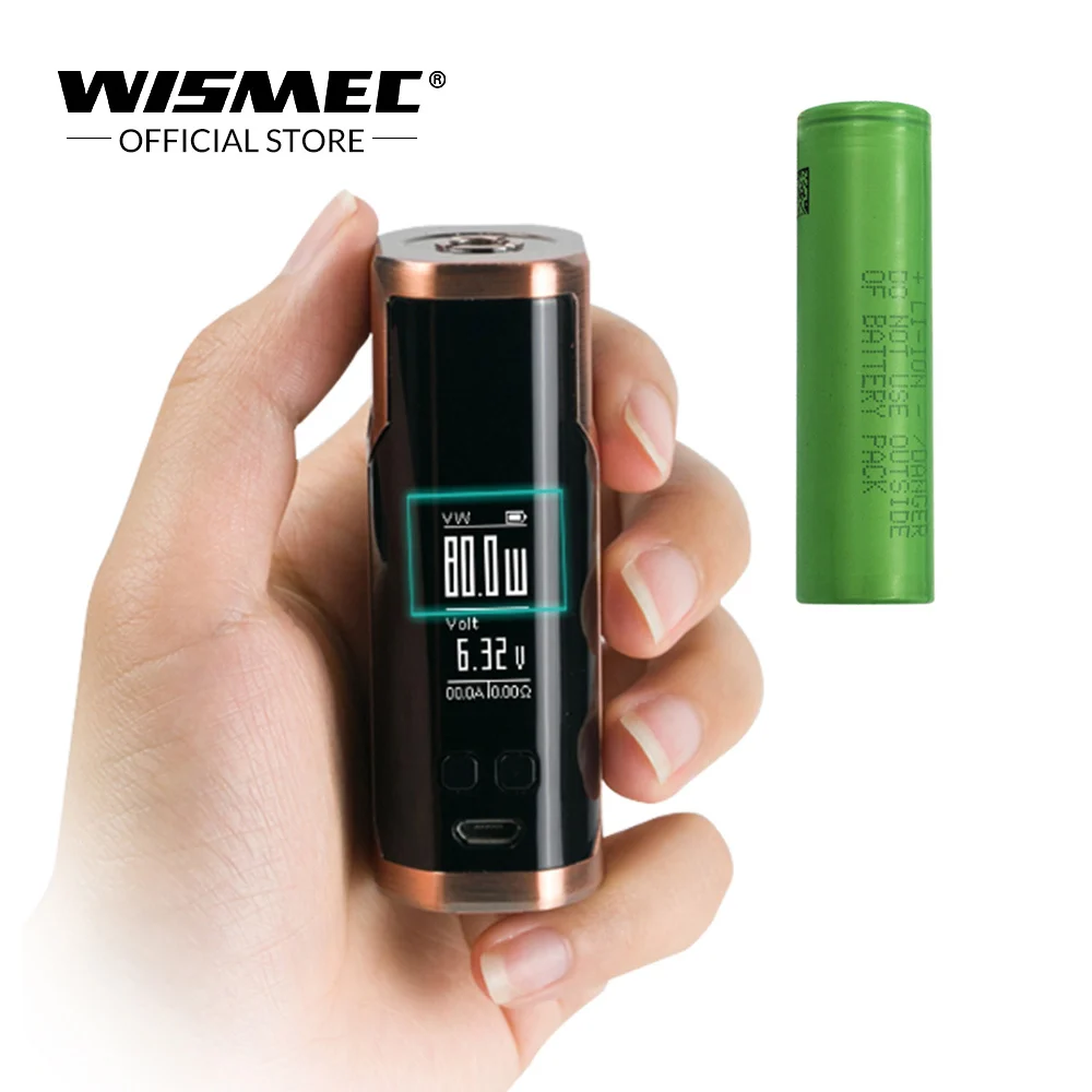 [Официальный магазин] оригинальная электронная сигарета Wismec P80 Mod Box 80W Vape с