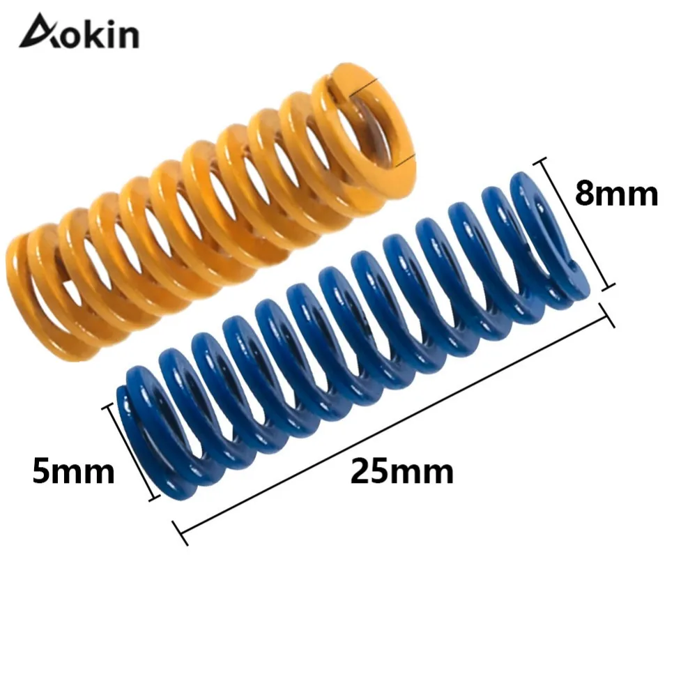 10 шт. детали для 3d принтера пружина для подогрева кровати MK3 CR-10 Горячая кровать импортная длина 25 мм диаметр 8 мм ID 4 мм пружина давления для 3d принтера