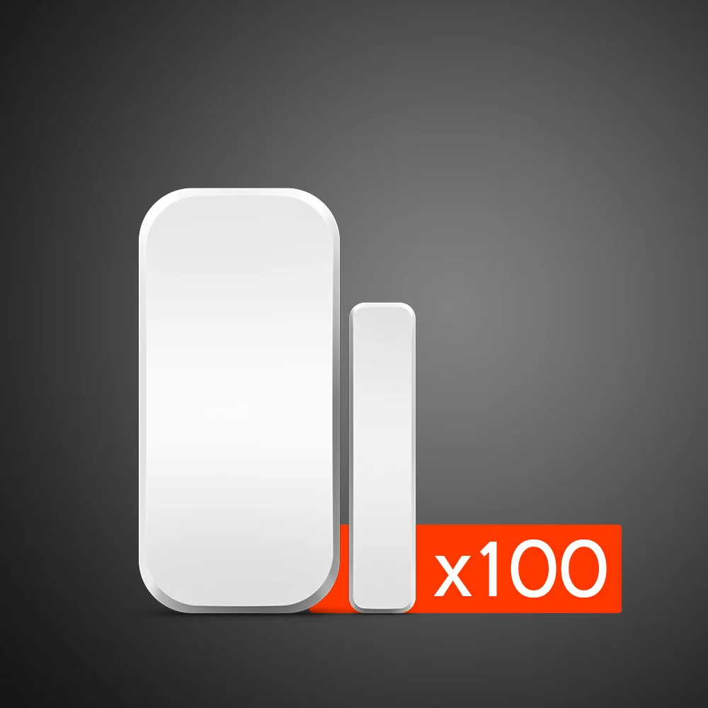 Beste 100 stks Groothandel Corina 433 mhz Draadloze Deur Window Magnetische Detector Sensor Voor Home Security Alarm System Touch Keypad