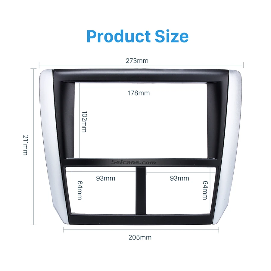Car Dash Radio Fascia Double 2 Din Panneau pour Subaru Forester Impreza XV
