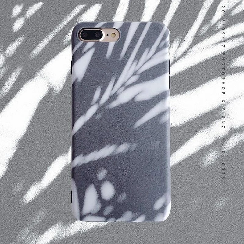 Leaf Phone Case for iPhone 6 6s 7 8 Plus X Tree Shadow 5 5s SE |