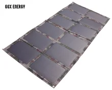 GGX ENERGY DIY Foldable 120W Monocrystalline Solar Panel as Portable Handle Bag for Laptop/12V Battery/Car Battery Charger