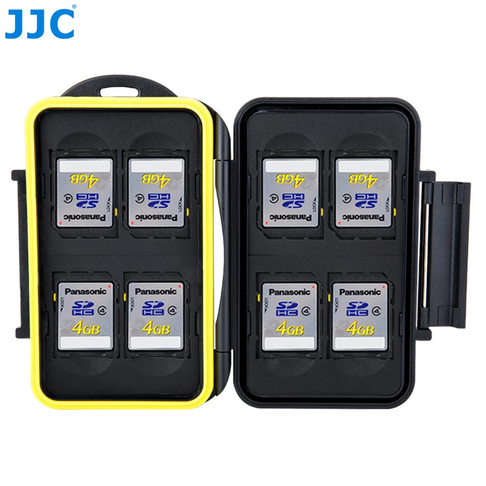 

JJC Storage 8 x SD Cards Camera Memory Card Case Compact Tough Water-Resistant Box