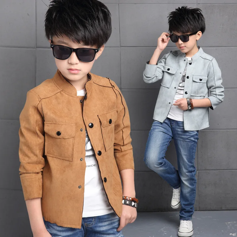 2017 new autumn baby boy's jacket suede jacket children coats kids