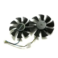2 pçs/lote placas de vídeo GTX 1070 GPU cooler fan Para zotac GTX1070 MINI resfriamento GPU da Placa Gráfica