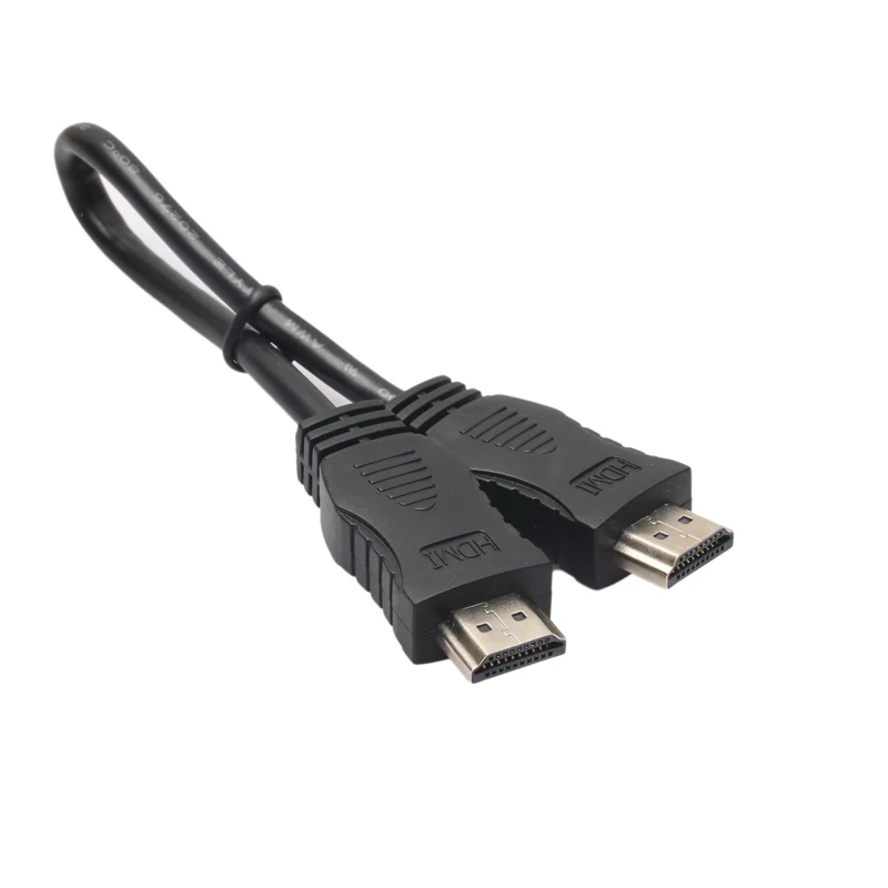 Высококачественный Штекерный HDMI кабель 1 4 HDTV позолоченный 28 AWG Cat 2 CL2 FT4 кабели 20 см