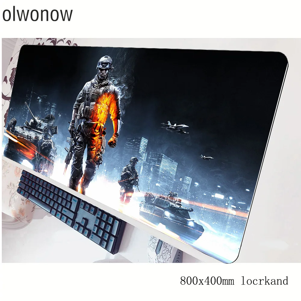 Цена Battlefield 3 коврик для мыши классный коврик для мыши notbook компьютерный коврик для мыши новый игровой коврик для мыши геймера для ноутбука 80x40 см ...