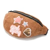 Annmouler – sac banane de grande capacité pour femmes, sac de taille en Patchwork de 6 couleurs, sac de téléphone en velours côtelé pour filles ► Photo 3/6