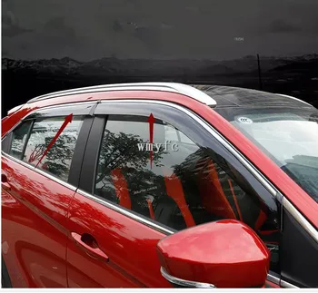 

For Mitsubishi Eclipse Cross 2018 2019 car body styling cover plastic Window glass Wind Visor Rain/Sun Guard Vent Car-covers 2pc