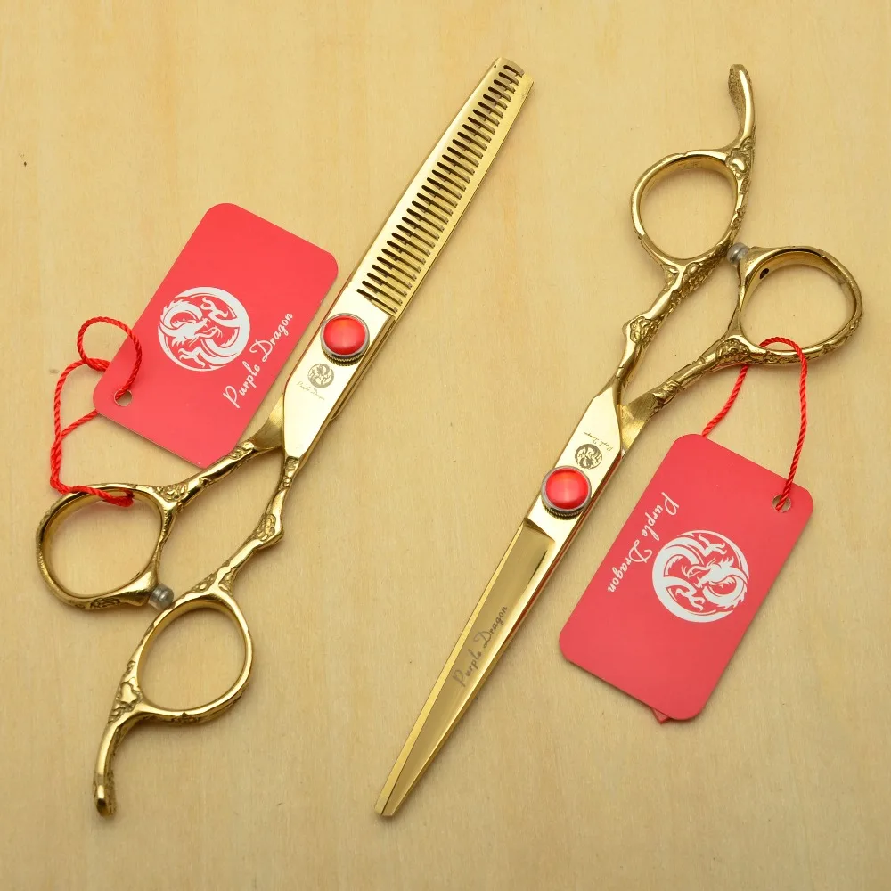 Buy 2Pcs 9002 6'' Golden Personalized Hairdressing