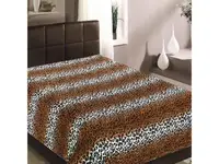 Plaid double ABSOLUTE, leopard skin, 180*220 cm, Brown