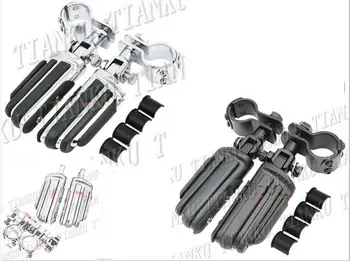 

Motorcycle Guard Crash Bar Footrest Foot Pegs For Honda Yamaha Suzuki Kawasaki Street Bobber Custom Chopper Cruisers Street Bike