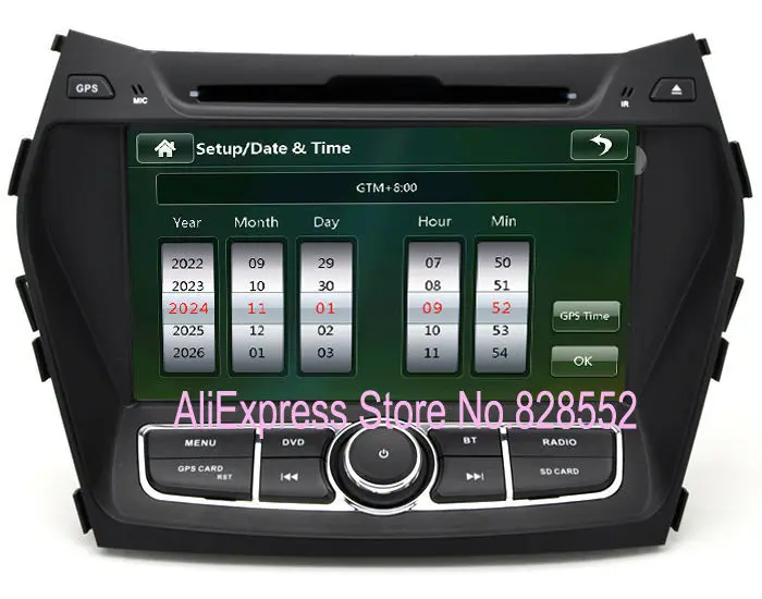 Excellent Free Shipping Good Quality Big Screen 8 Inch Car DVD Player For Hyundai IX45 With Radio GPS Navigation BT TV Free Maps 2