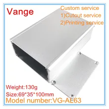 4 шт./партия литейная оболочка литьевая коробка 69*35*100 мм 6063-T5 алюминиевая коробка для проекта Корпус для КИПиА шасси