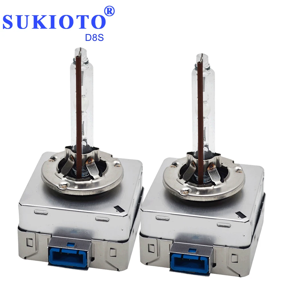 SUKIOTO Original OEM D8S Xenon HID Headlight Bulb Kit 55W D1S D3S Metal hid Ballast kit control Unit 5500K Car Styling bulbs (3)