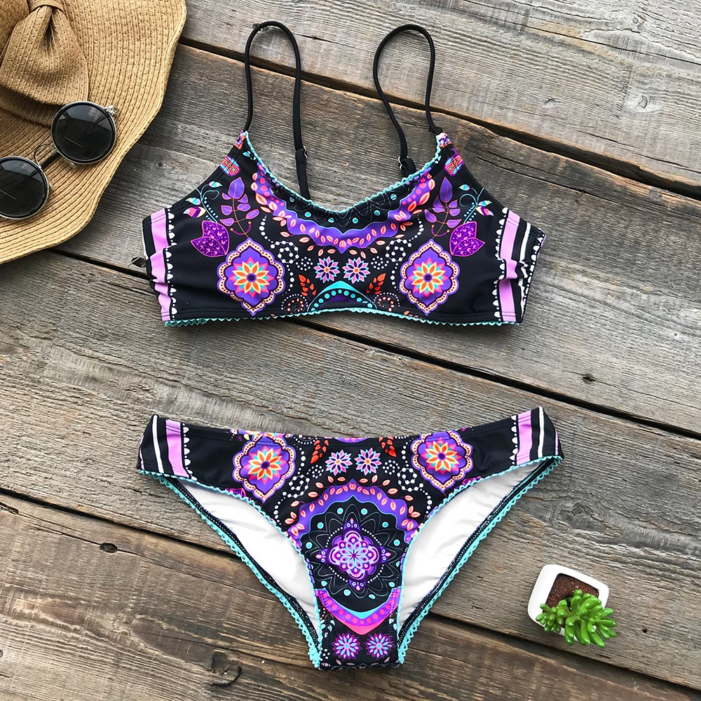 Online CUPSHE Song Von Freude Spitze Bikini Set Mid taille Badeanzug Badeanzug Brazilian Biquini Monokini Maillot De Bain
