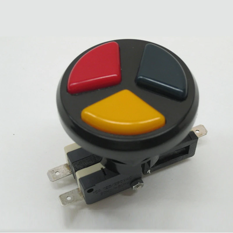

Arcade Triple Color 3 in 1 Push Button with micro-switches for arcade game machines