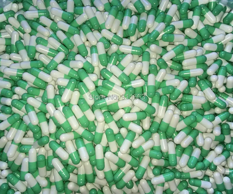 0#200 шт! Светло-зеленые-белые вегетарианские пустые капсулы HPMC, овощные капсулы(Соединенные или отделанные Капсулы доступны