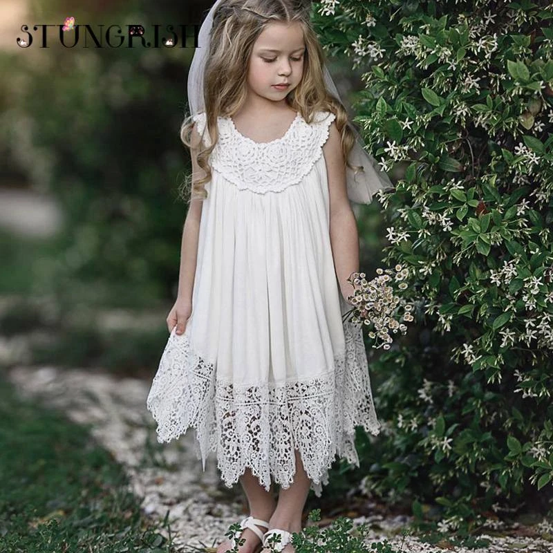 girls white holiday dress