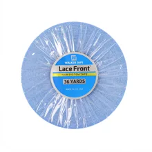 36 jardas sistema de cabelo fita frontal do laço suporte azul dupla face fita adesiva para a extensão do cabelo da fita/peruca de peruca/laço